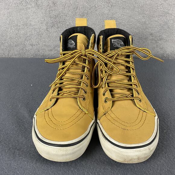 Vans Sk8-Hi MTE Shoes Mens Size 6 Wheat Yellow High Top Skateboard Winter Boots - Picture 9 of 14